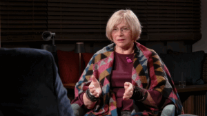 Tatjana Loose beim Gespräch zur Sendung "Im Fokus"