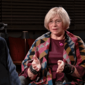 Tatjana Loose beim Gespräch zur Sendung "Im Fokus"